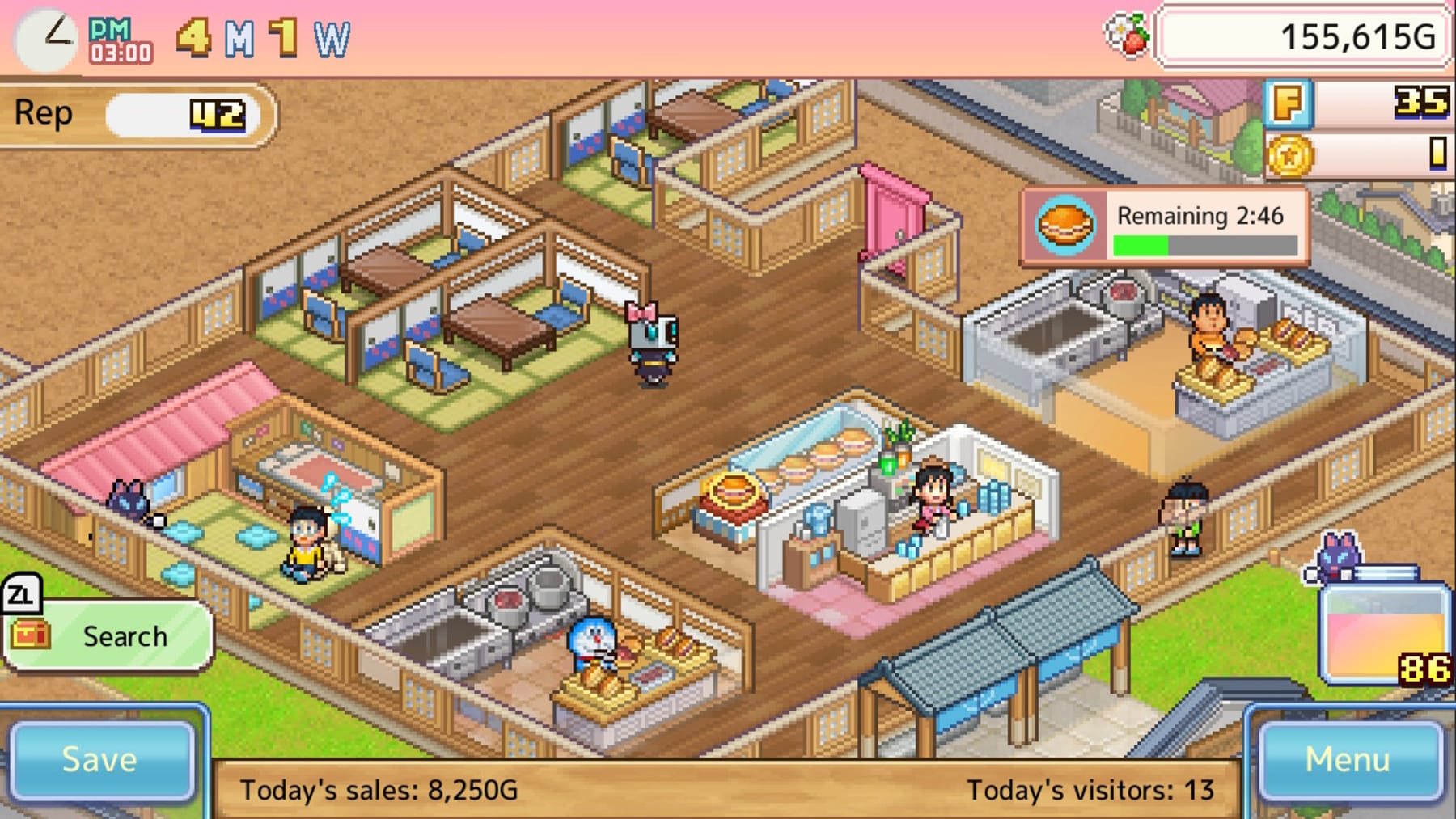 Doraemon Dorayaki Shop Story SWITCH 1