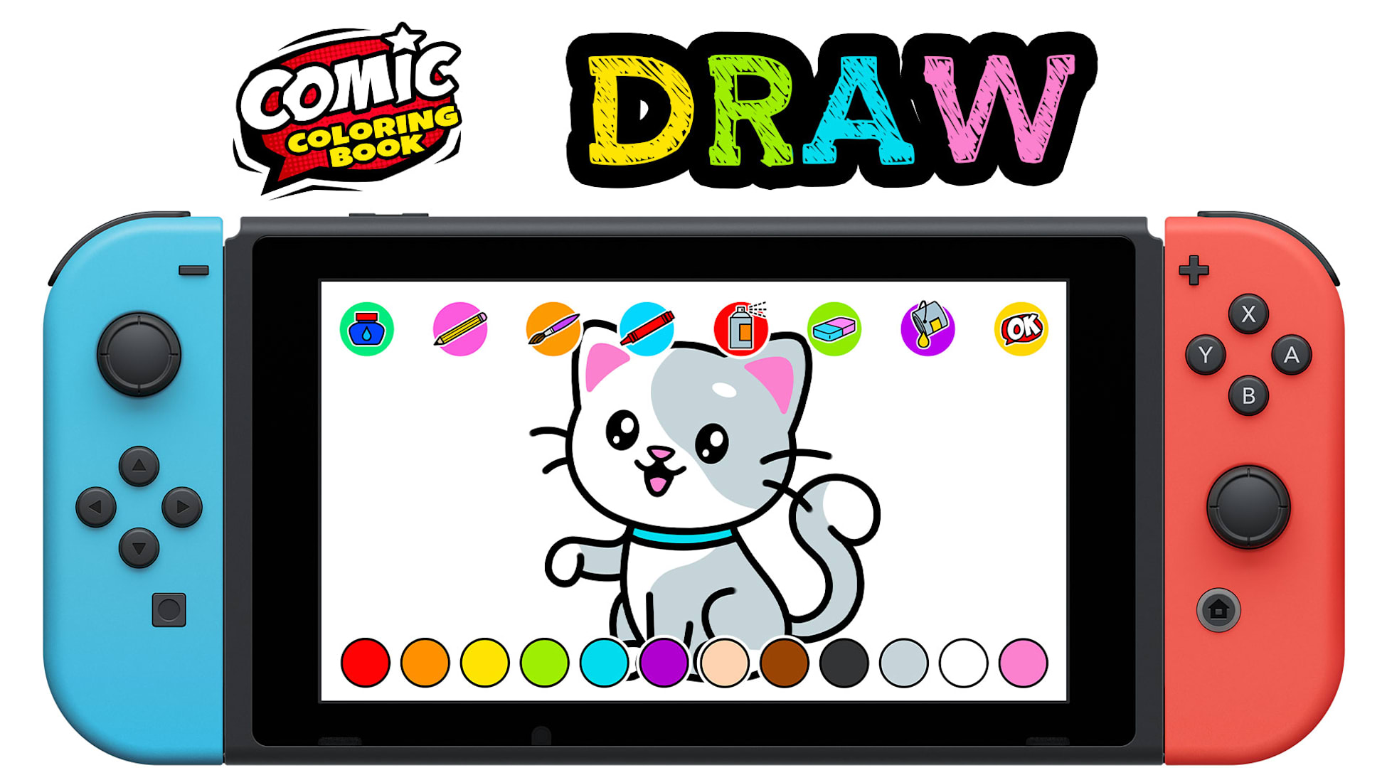 Comic Coloring Book: DRAW