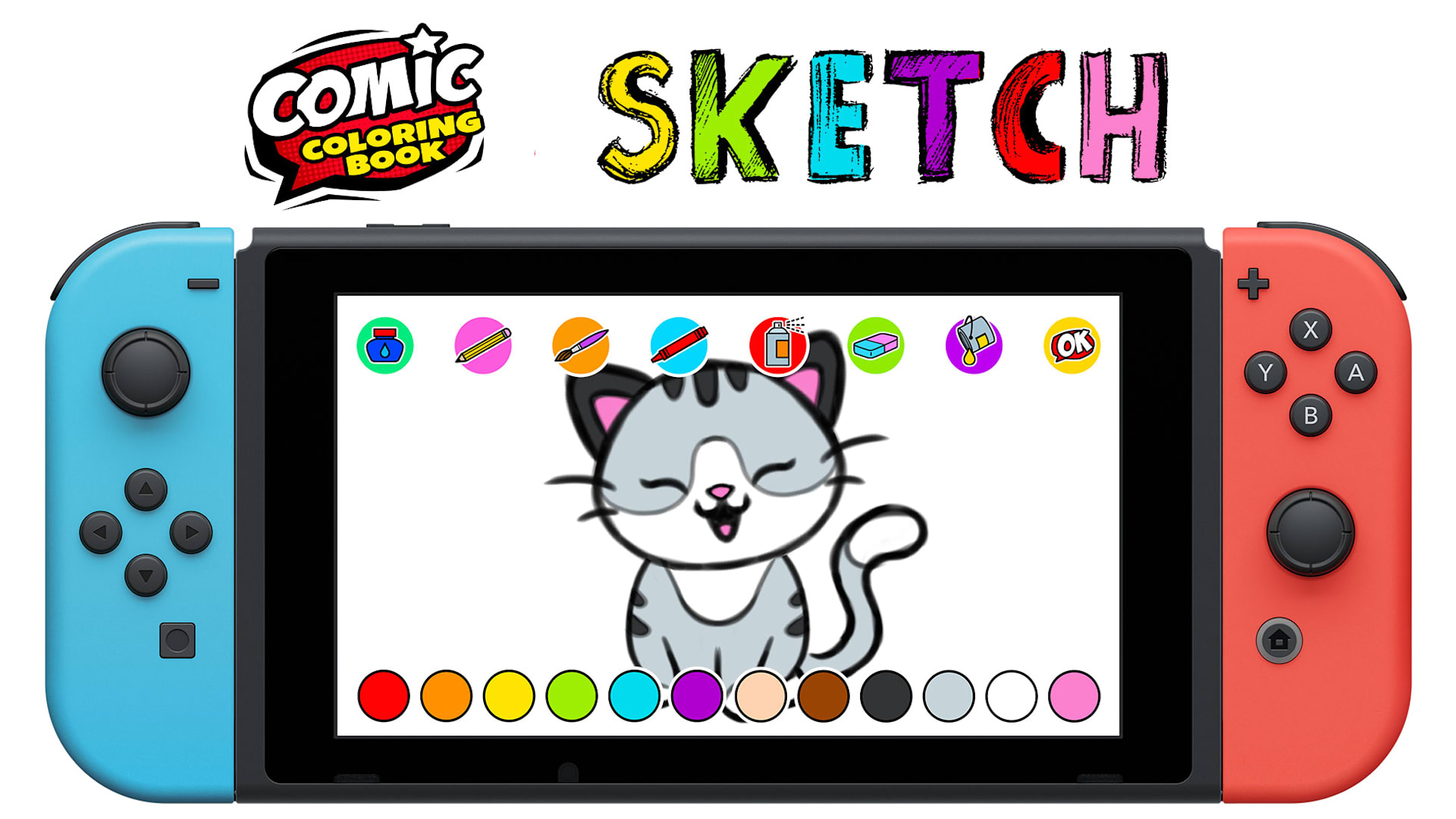Comic Coloring Book: SKETCH