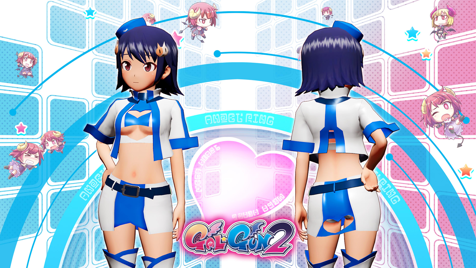 Gal*Gun 2 - Pole Position Pin-up Set