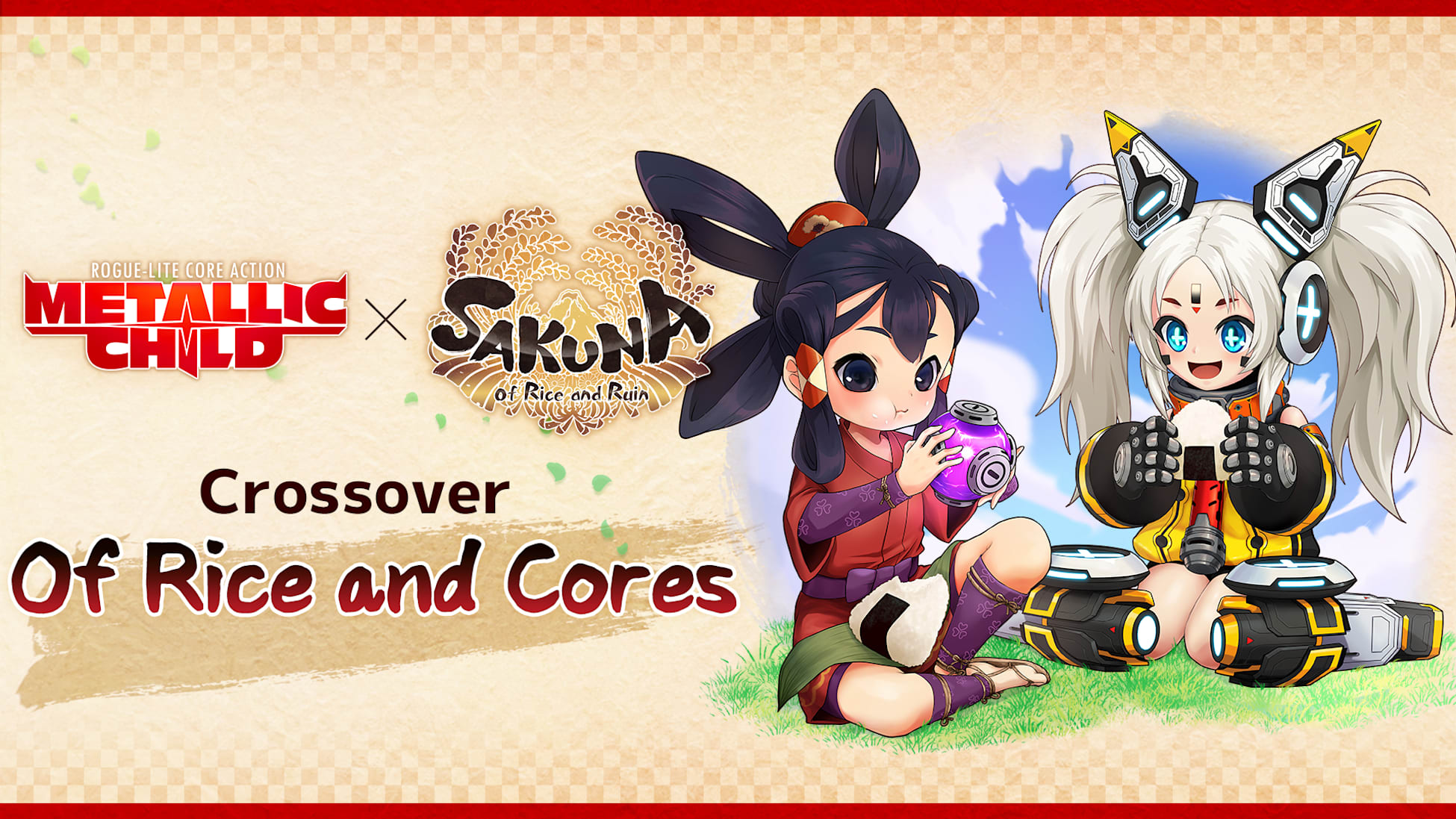 METALLIC CHILD x Sakuna: Of Rice and Ruin Crossover 