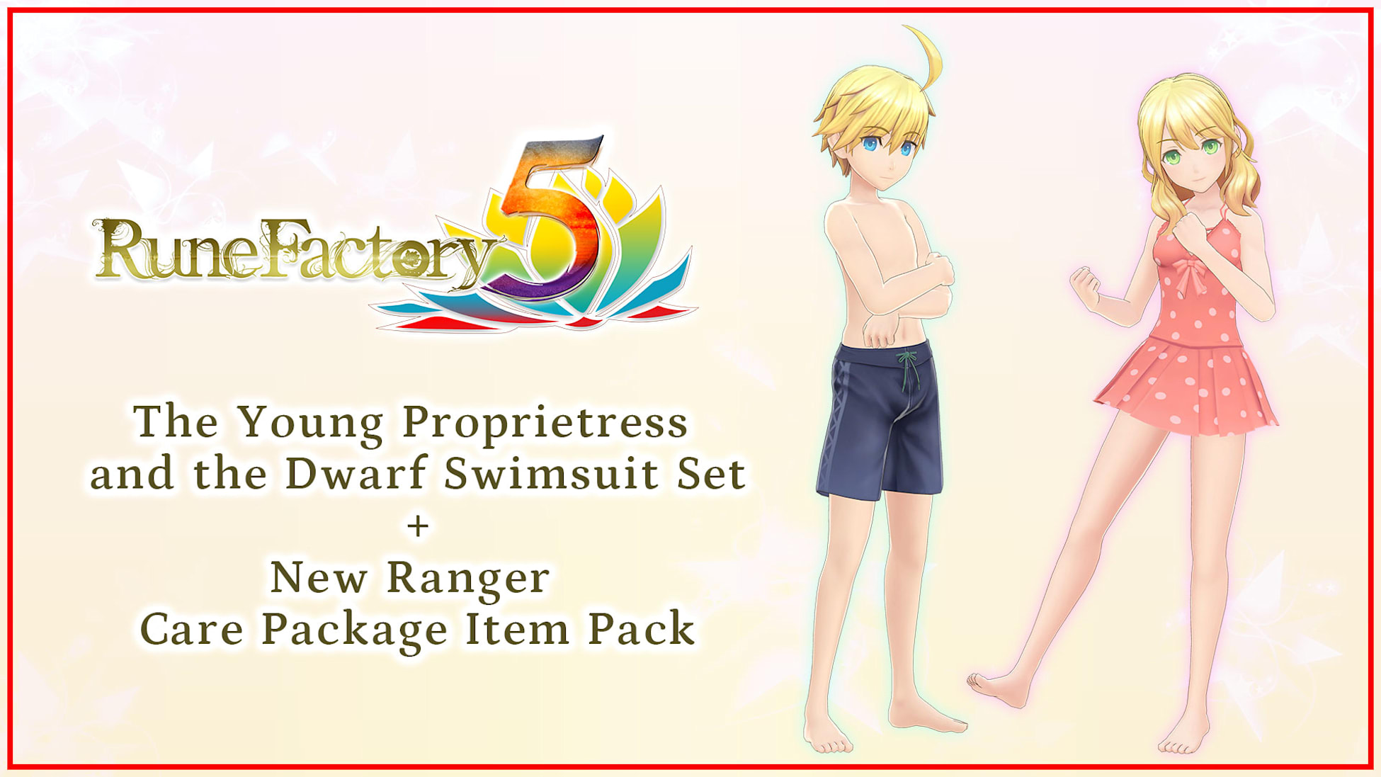 The Young Proprietress and the Dwarf Swimsuit Set + New Ranger Care Package Item Pack