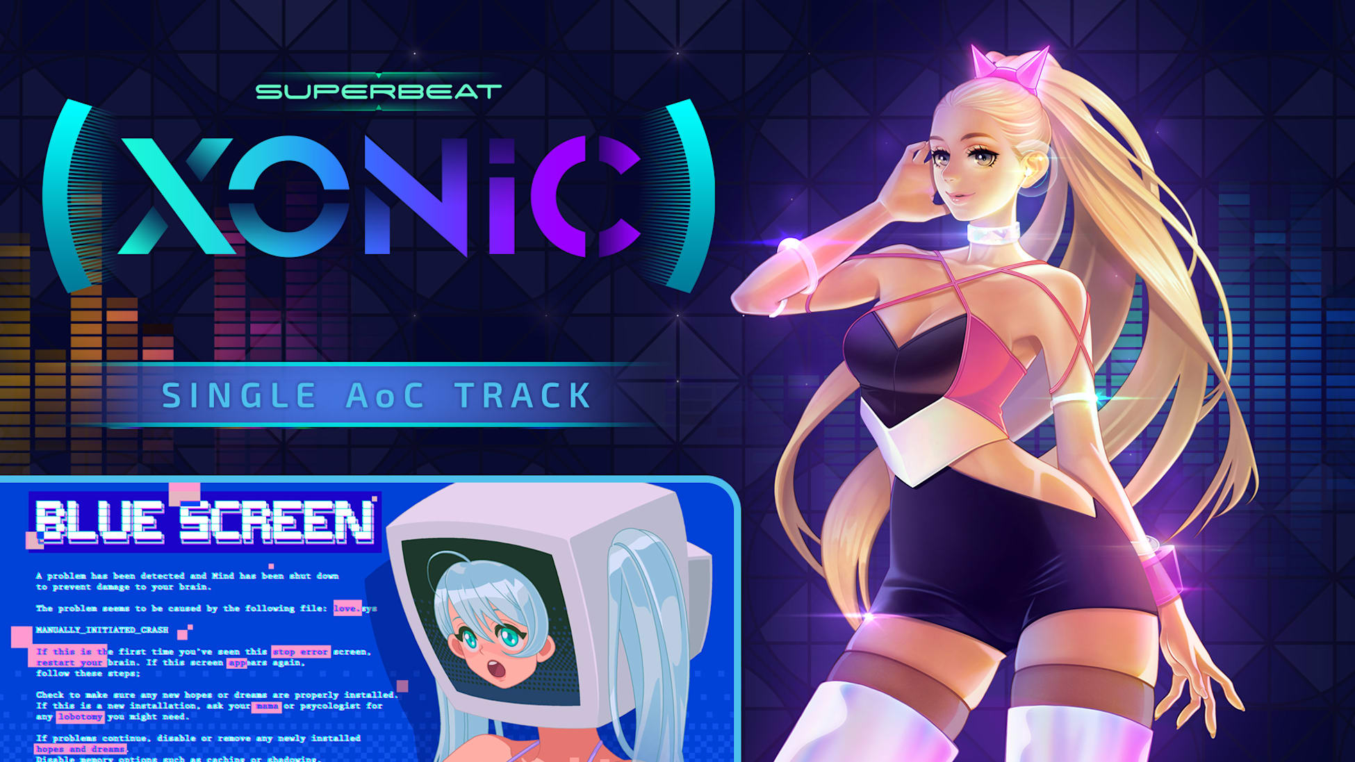 SUPERBEAT XONiC DLC Blue Screen
