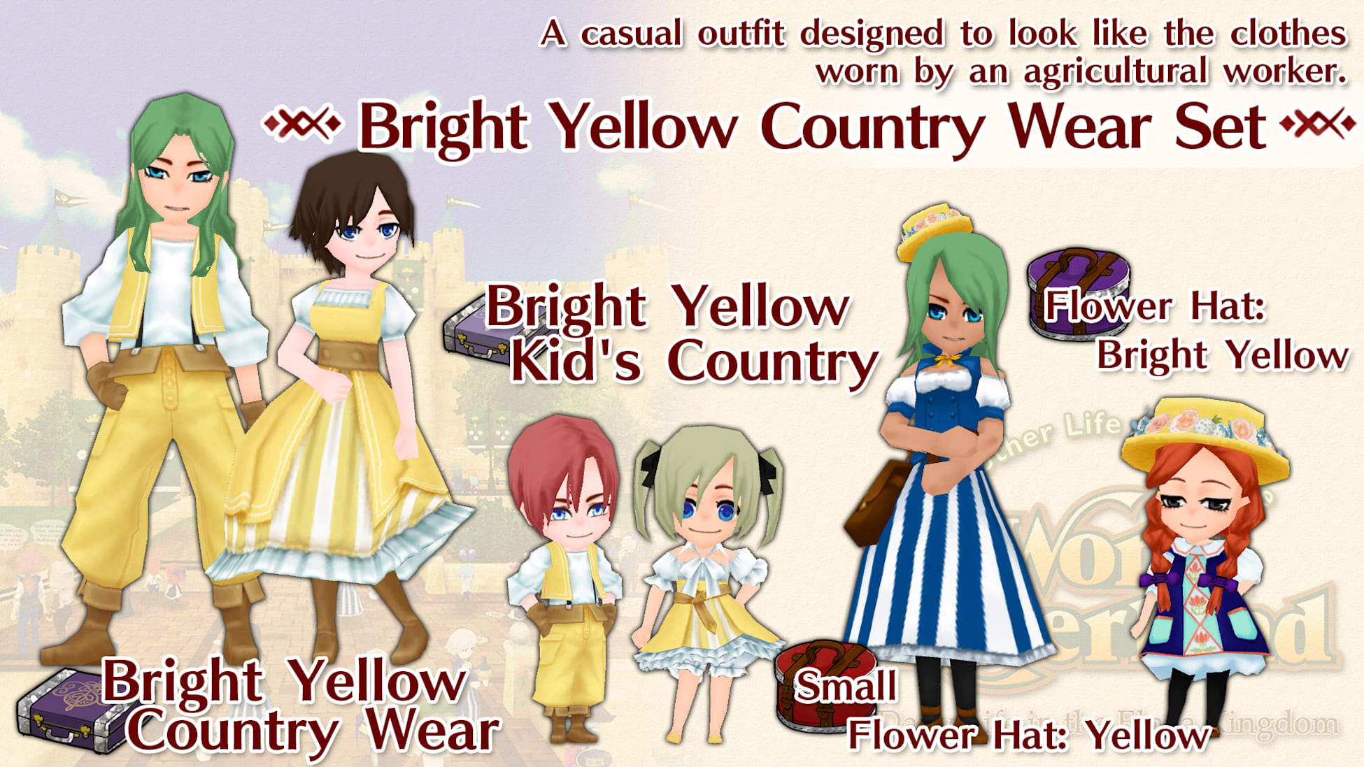 Bright Yellow Country Wear Set