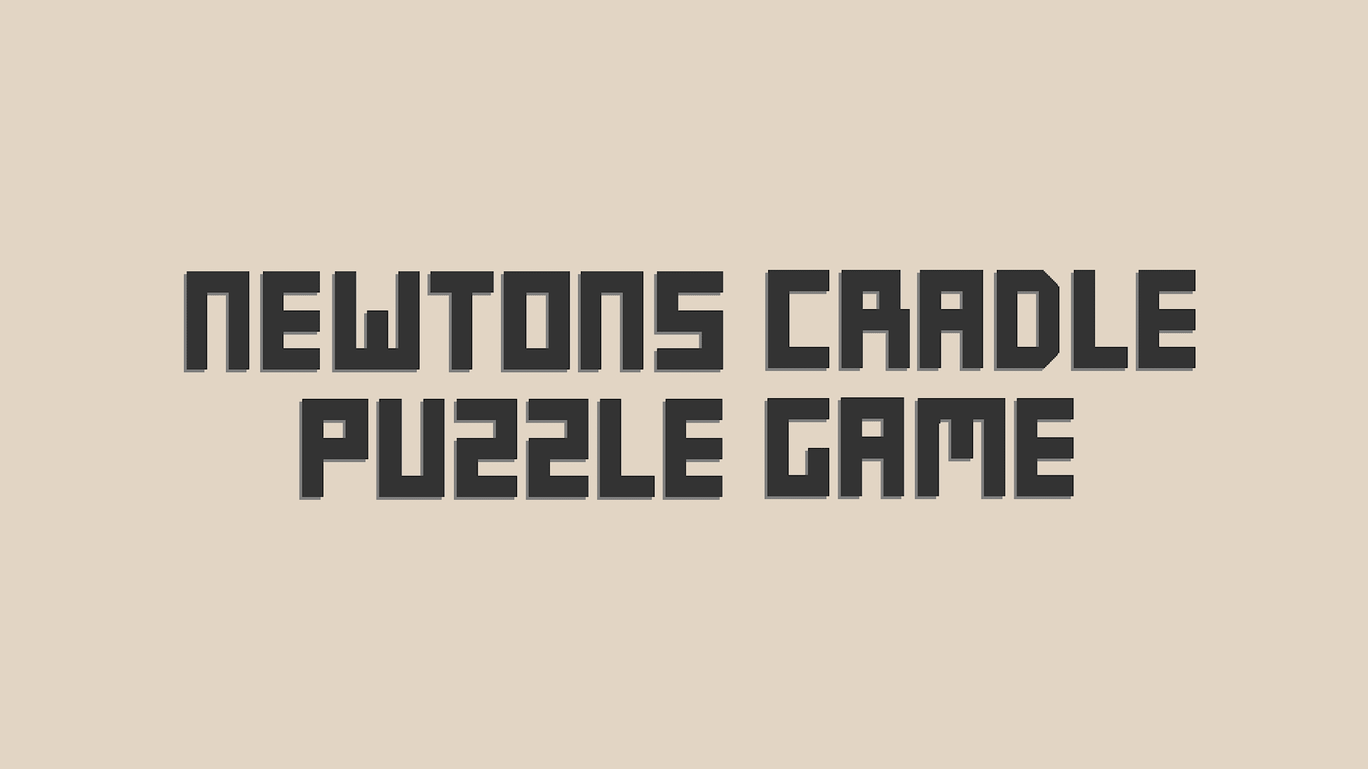 Newton's Cradle Puzzle Game