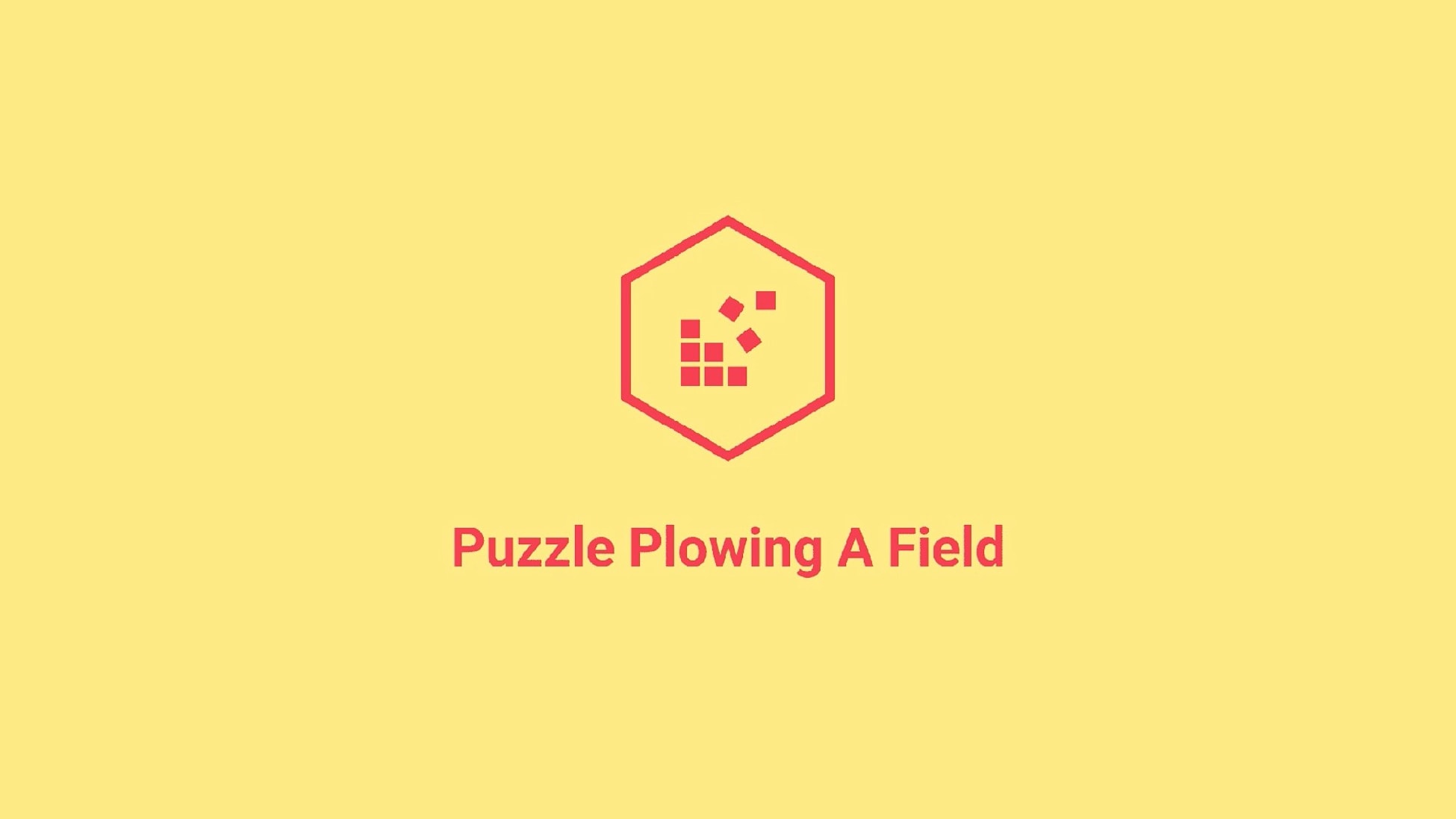 Puzzle Plowing A Field