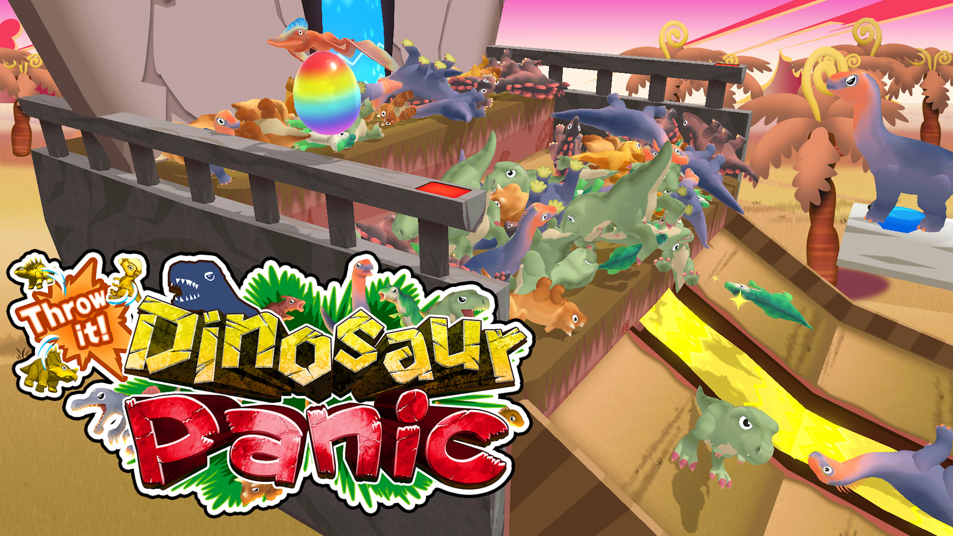 Throw it! Dinosaur Panic