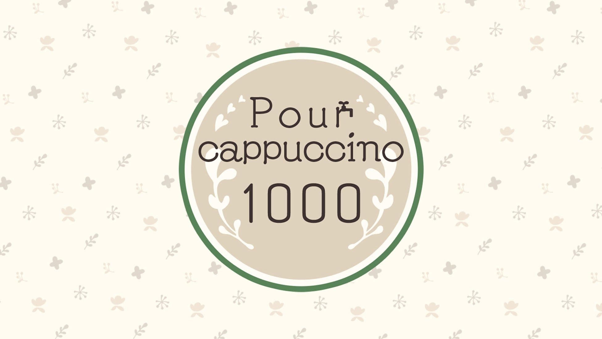 Pour cappuccino 1000
