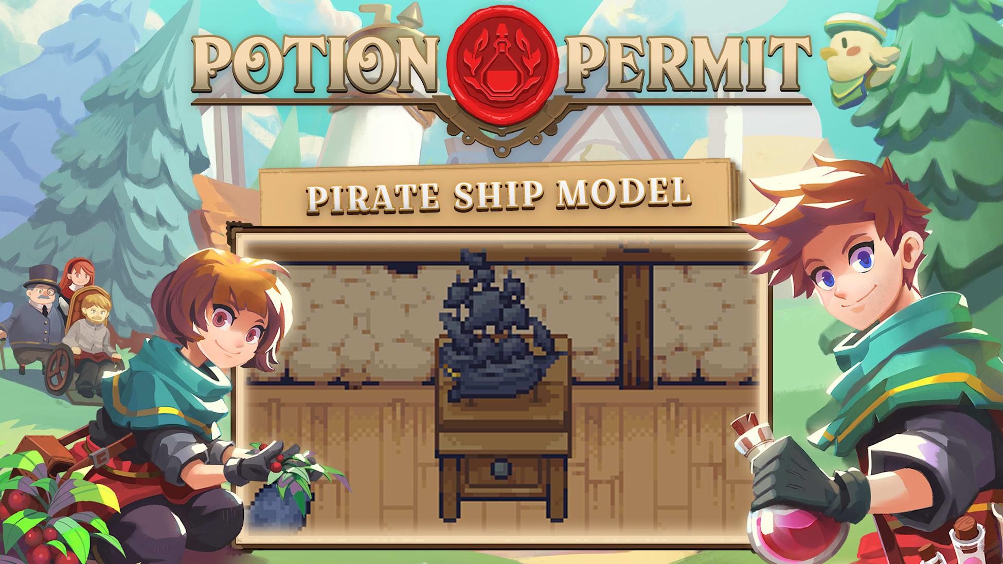 Potion Permit - Pirate Ship Model