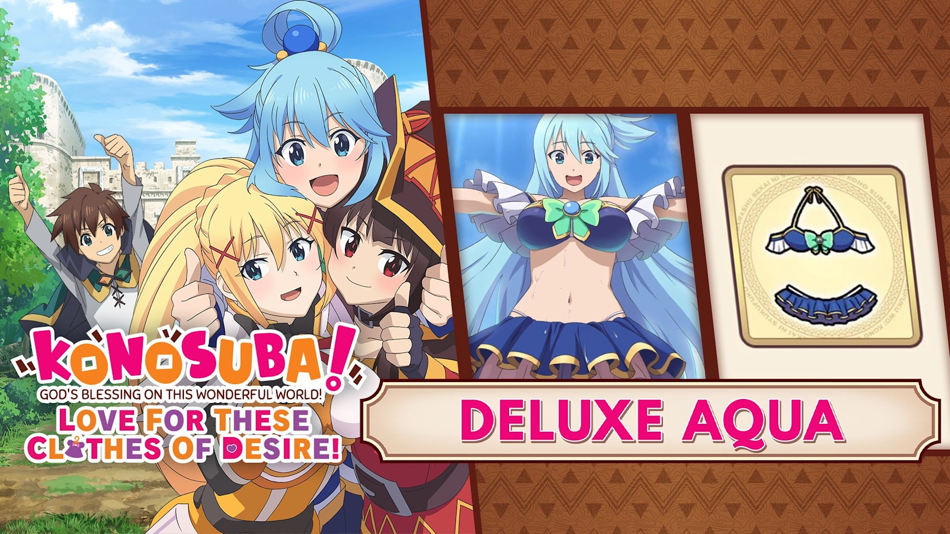 KonoSuba: God's Blessing on this Wonderful World! Love For These Clothes Of Desire! - Aqua Special Swimsuit