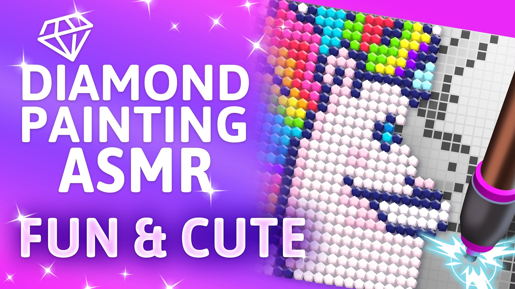 Diamond Painting ASMR: Fun & Cute
