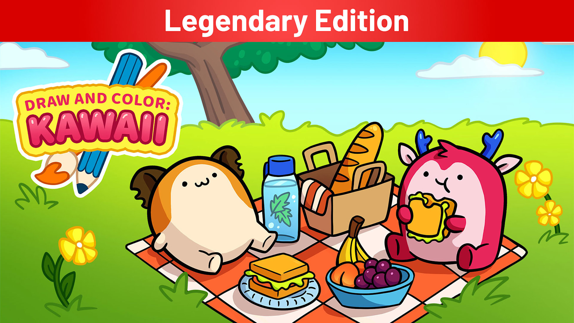 DRAW AND COLOR: KAWAII Legendary Edition