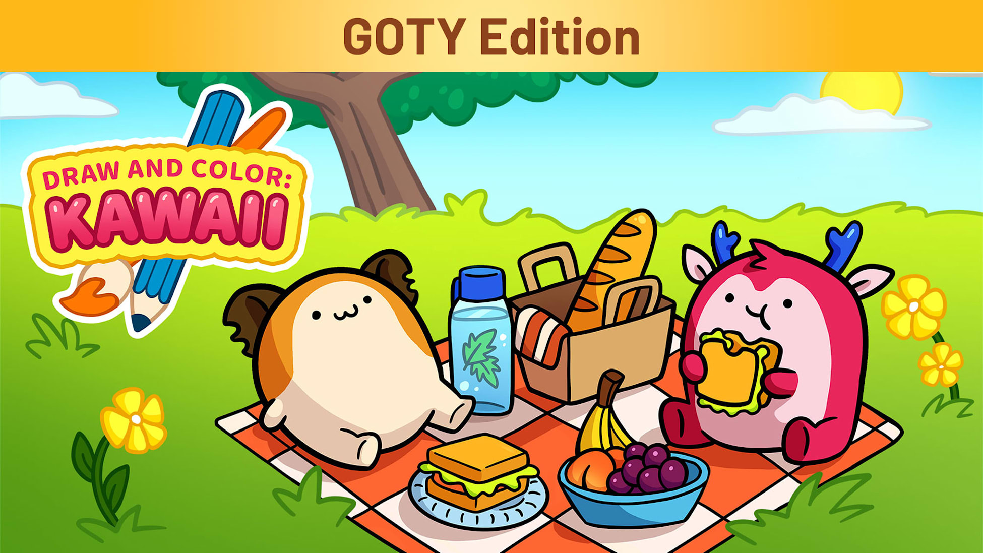 DRAW AND COLOR: KAWAII GOTY Edition