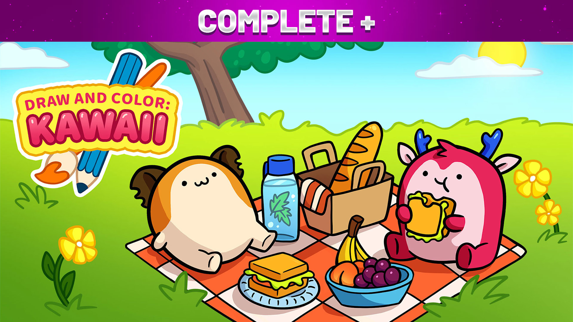 DRAW AND COLOR: KAWAII Complete +