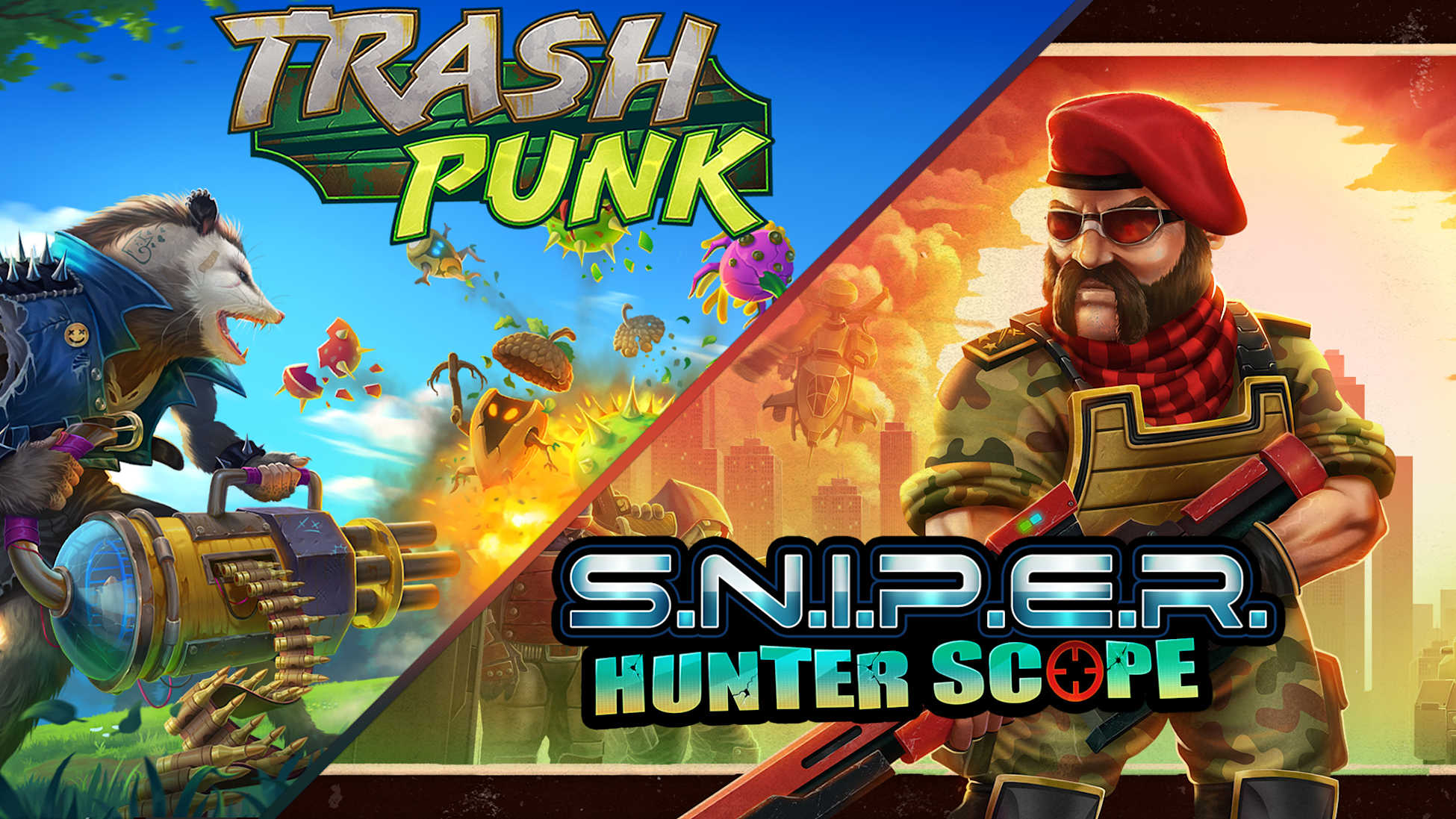 2 in 1: Trash Punk & S.N.I.P.E.R - Hunter Scope