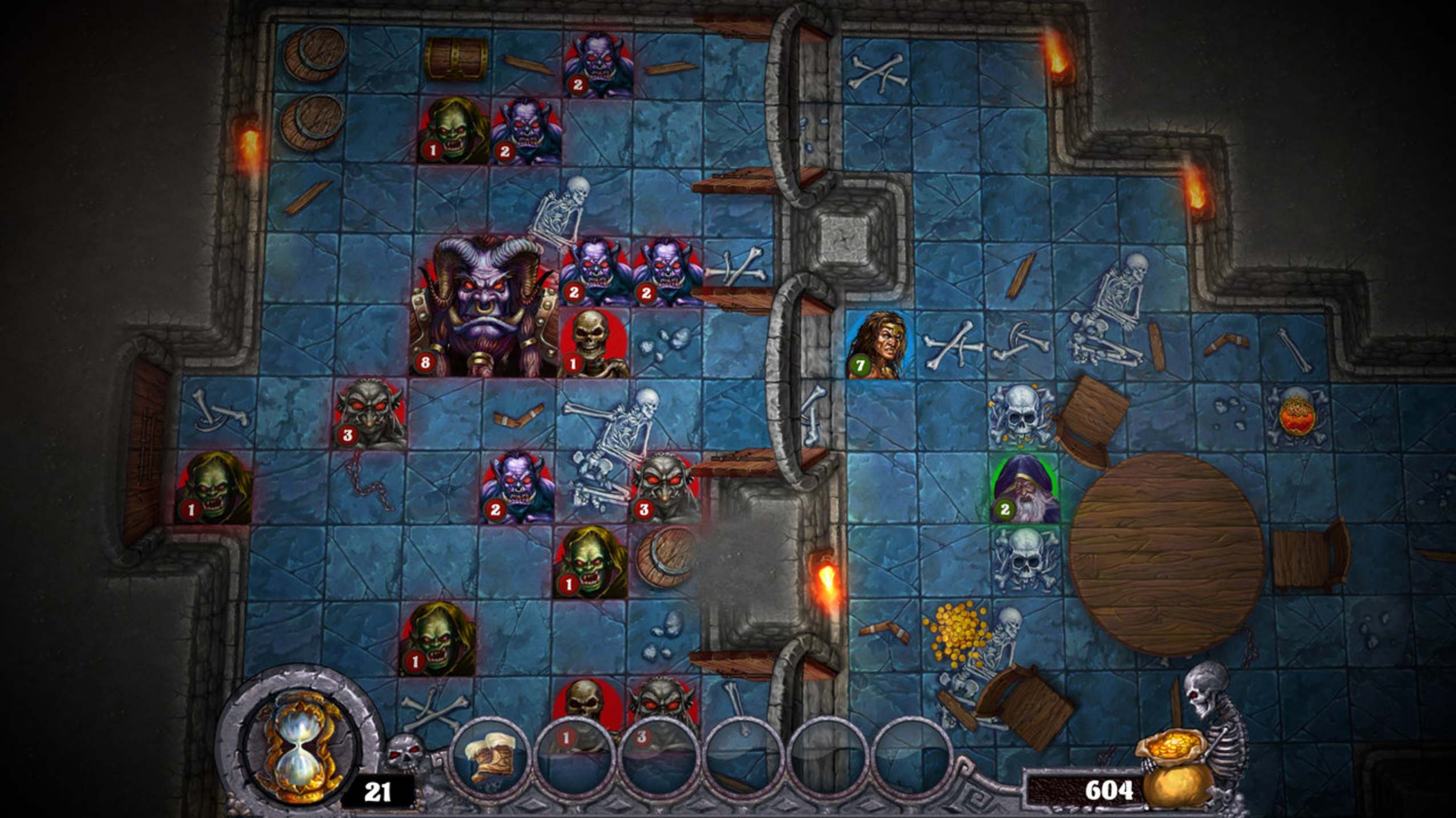 Selección de héroes en Dark Quest Remastered