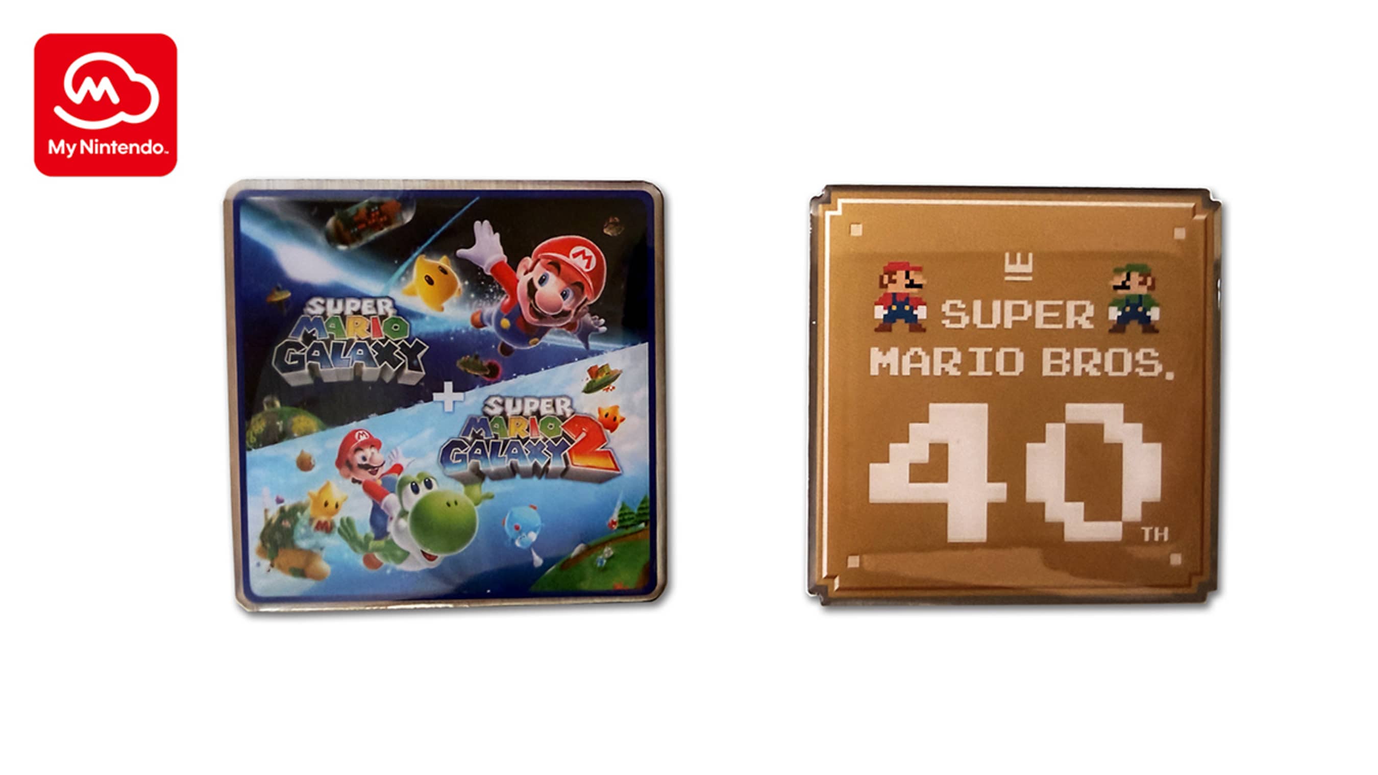 Super Mario Galaxy™ + Super Mario Galaxy 2 / Super Mario Bros.™ 40th Anniversary Pin Set 2