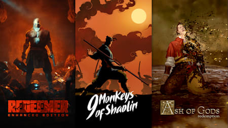 9 Monkeys of Shaolin + Ash of Gods + Redeemer: Bundle