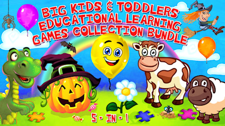 BIG Kids & Toddlers Educational Learning Games Collection Bundle 5-in-1