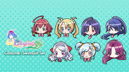 Maiden Costume "Swimsuit" Set of 7