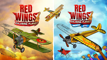 Red Wings: Coloring Planes Bundle