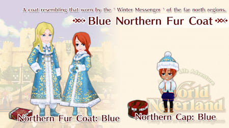 Blue Northern Fur Coat