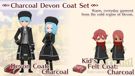 Charcoal Devon Coat Set
