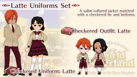 Latte Uniforms Set