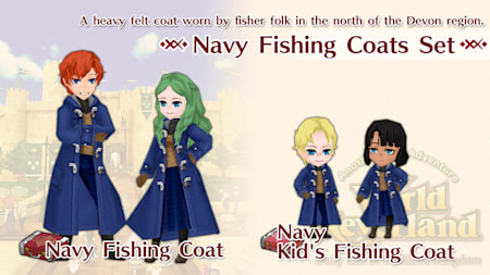 Navy Fishing Coats Set