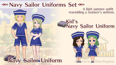 Navy Sailor Uniforms Set
