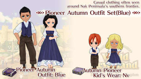 Pioneer Autumn Outfit Set(Blue)