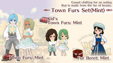 Town Furs Set(Mint)