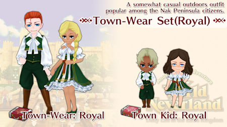 Town-Wear Set(Royal)
