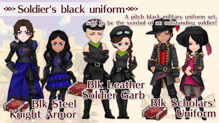 Warrior's Black Clothes Set