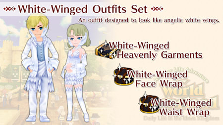 White-Winged Outfits Set