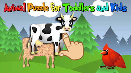 Animal Puzzle for Toddlers and Kids - Preschool and kindergarten learning and fun game