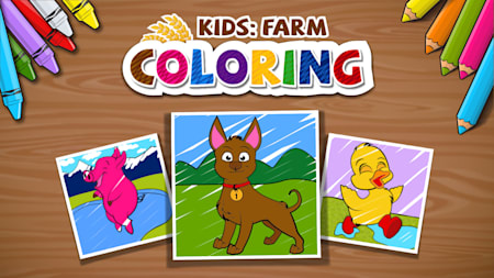 KIDS: FARM COLORING