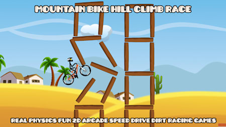 Mountain Bike Hill Climb Race: Real 2D Arcade Dirt Racing Games