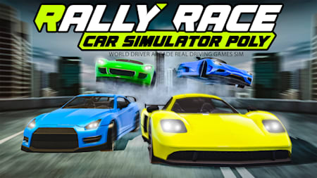 Rally Race Car Simulator Poly : World Driver Arcade Real Driving Games Sim