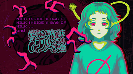 Milk inside a bag of milk inside a bag of milk and Milk outside a bag of milk outside a bag of milk