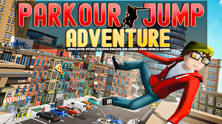Parkour Jump Adventure - Simulator Stunt Tycoon Escape Kid Super Hero World Games