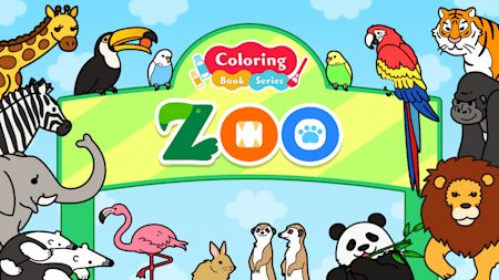Coloring book series Zoo