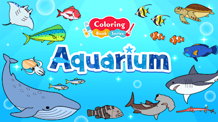 Coloring book series Aquarium