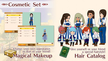 Cosmetics set (Magical Makeup,Hair Catalog)