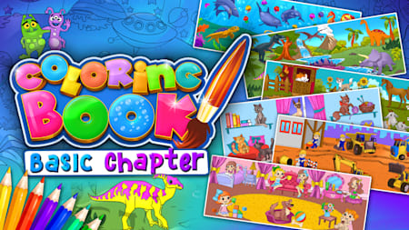 Basic Chapter - 36 new drawings (Cats, Ocean, Farm, Girls Room, Construction Site and Dinosaurs)