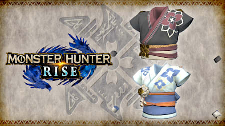 "Floral Yukata" Hunter layered armor piece