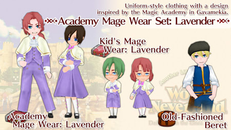 Academy Mage Wear Set: Lavender