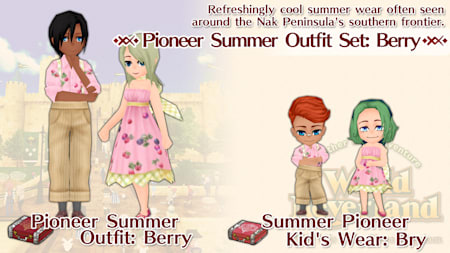 Pioneer Summer Outfit Set: Berry