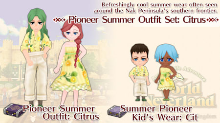 Pioneer Summer Outfit Set: Citrus