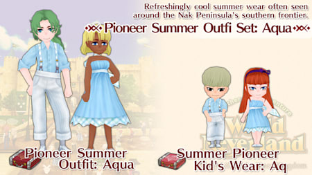 Pioneer Summer Outfi Set: Aqua